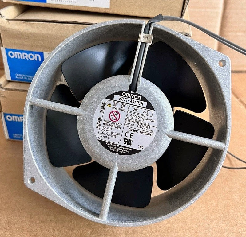 Omron R87T-A4A07H 200V 0.21A 43/4W 2wires Cooling Fan Omron R87T-A4A07H 200V 0.21A 43/4W 2wires Cooling Fan